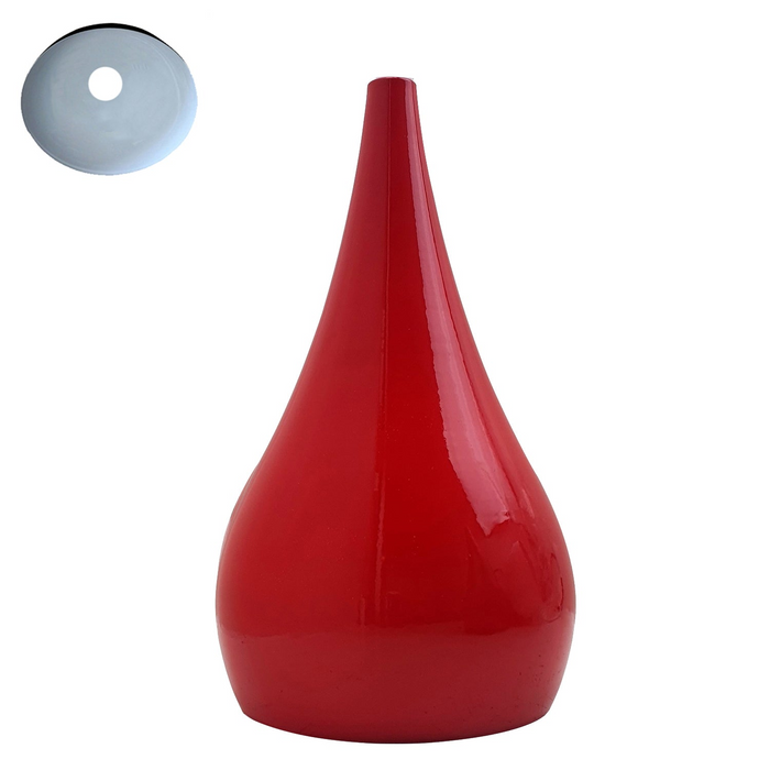 Industriële vintage Tear Drop Red Color Beat Style hanglamp E27 houder