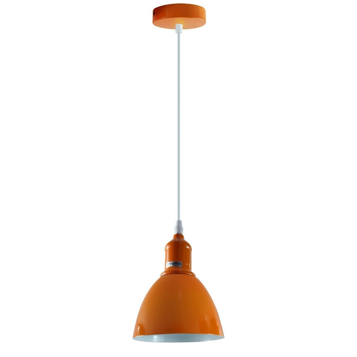 Industriële vintage retro verstelbare plafond oranje hanglamp met E27 Britse houder