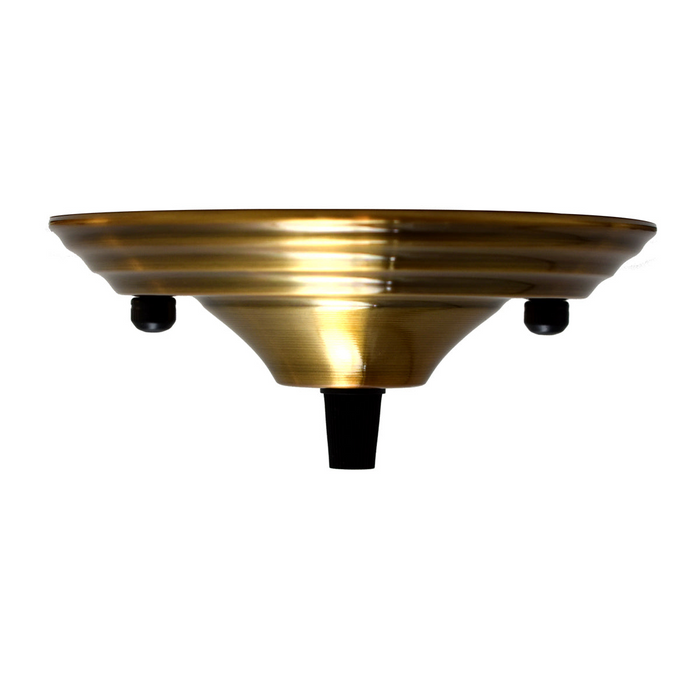 Yellow Brass Color Pendant Cable Grip Flex Plate For Light Fitting Choose 140mm Ceiling Rose