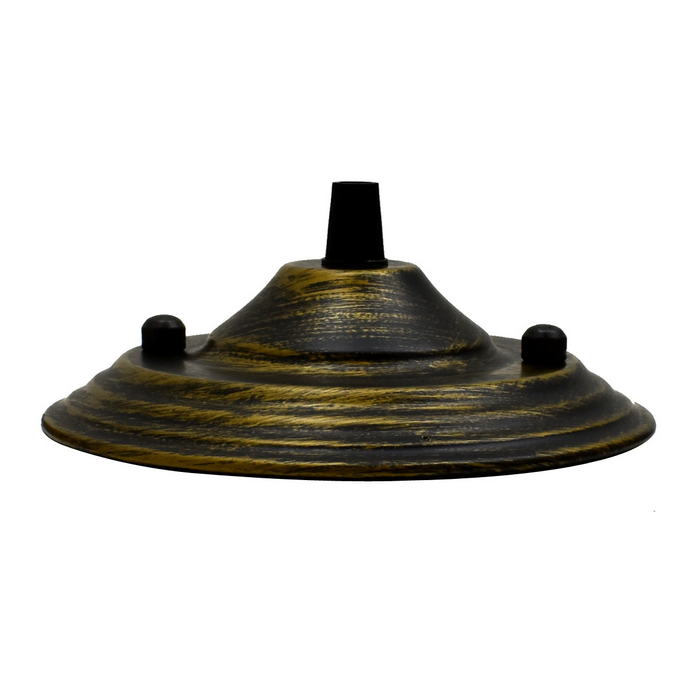 Brushed Brushed Brass Color Pendant Cable Grip Flex Plate For Light Fitting 140mm Ceiling Rose