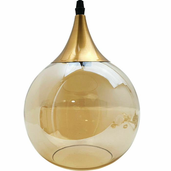 Globe glass lampshade Replacement indoor amber vintage ceiling Pendant light