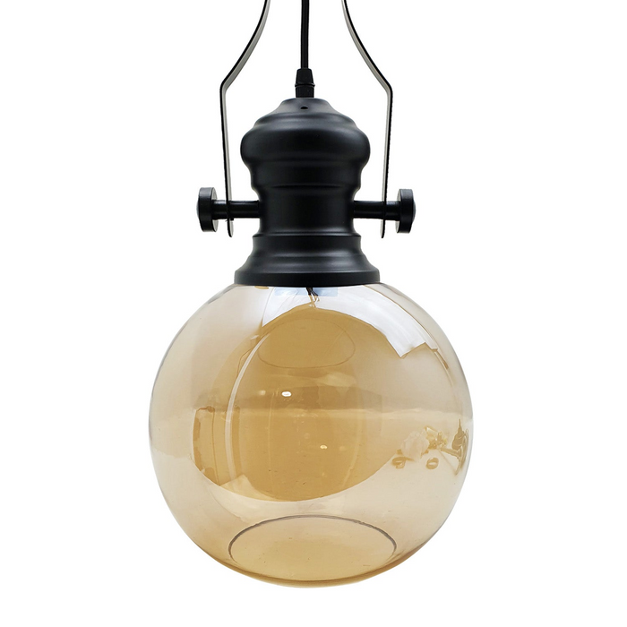 Industrial Retro Pendant Light Suspended Ceiling Lights Style Glass Lamp Shade