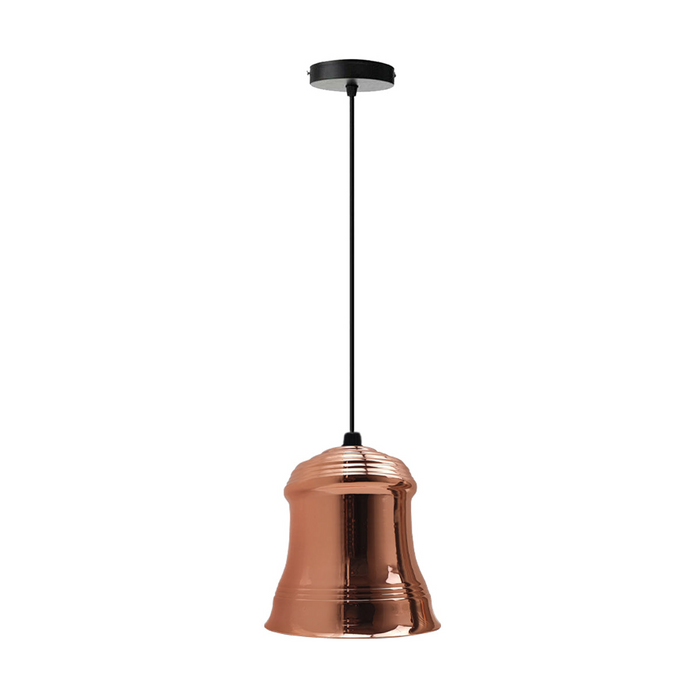 Industriële vintage retro-stijl hanglamp roségoudkleurige lampenkap