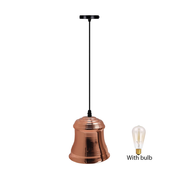 Industrial vintage Retro Style Pendant Light Rose Gold Colours Lamp Shade