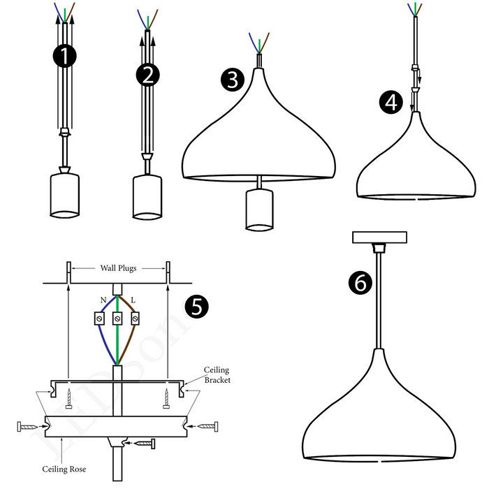 Moderne metalen plafondgele hangende hanglamp