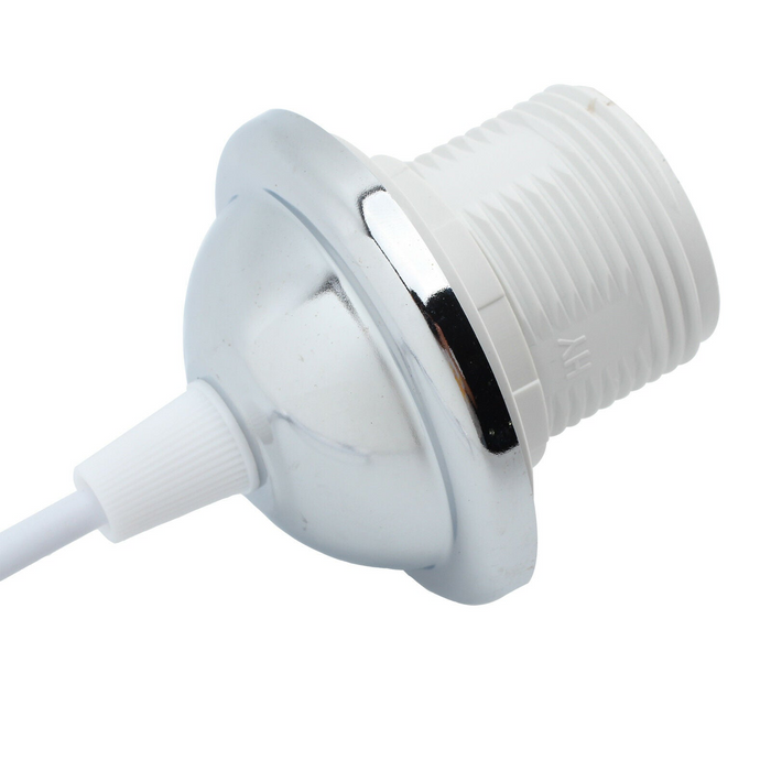 E27 plafondrozet licht PVC Flex hanglamp chroom fitting