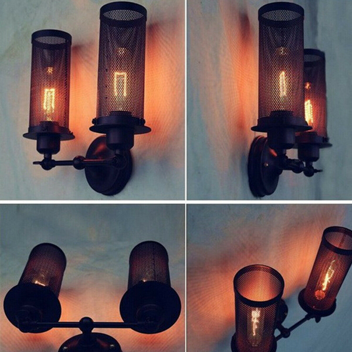 Vintage Metal Wall Light Indoor Sconce Lighting Bedside/Aisle Lamp Adjustable Fixture