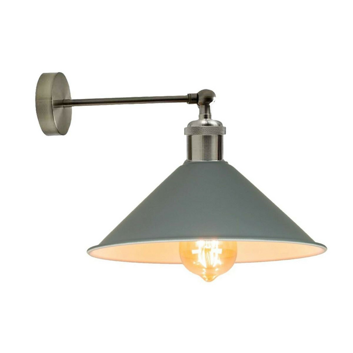 Industriële grijze kleur wandlamp Retro licht Vintage wandkandelaars