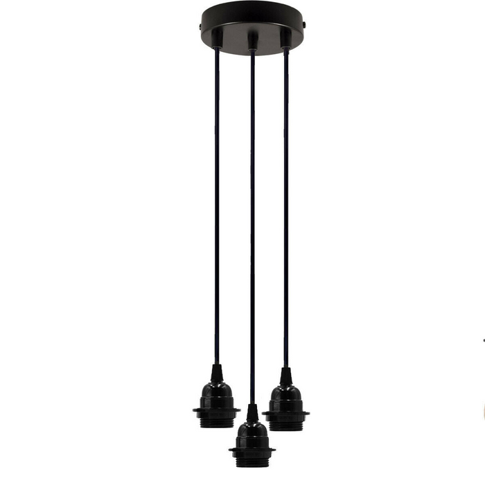 Plafond E27 DIY plafondrozet licht PVC Flex Cluster hanglamphouder ophangset
