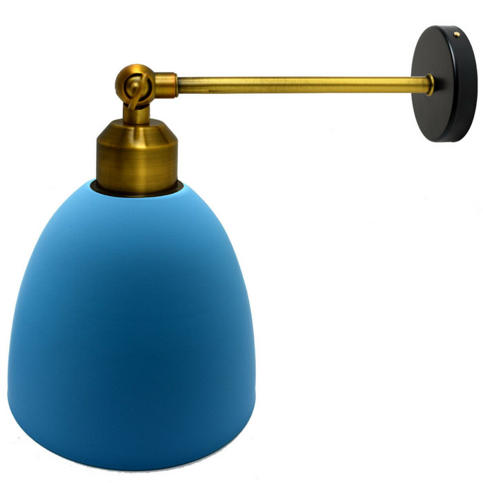 Modern blue colour creative personality Metal Wall Light Lamp Shades