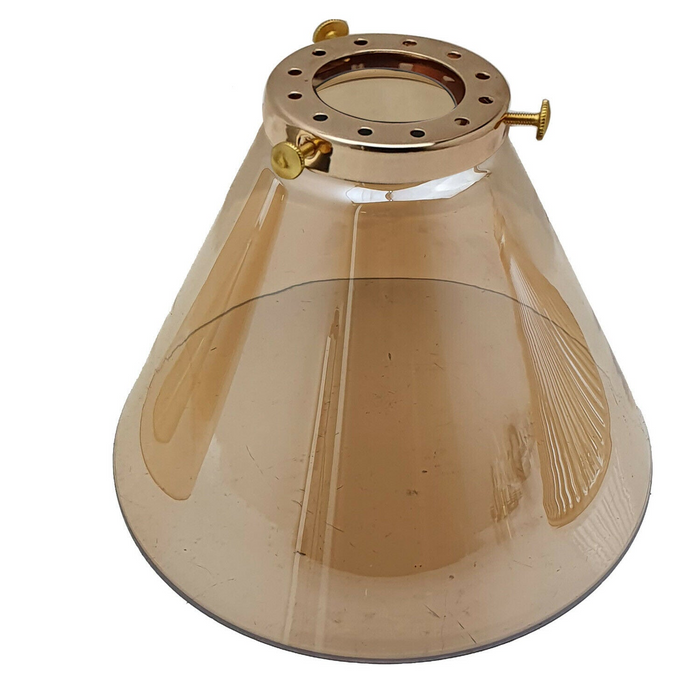 Vintage Retro Lampshades Amber Glass Ceiling Pendant Light