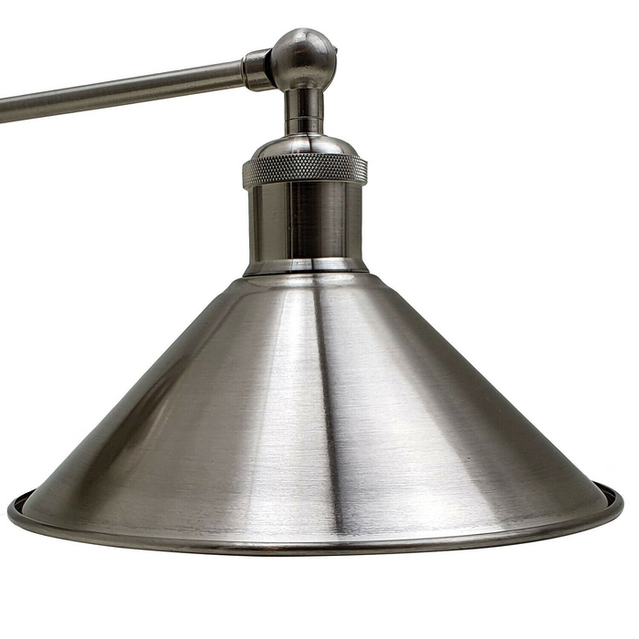 Industrial Wall Mounted Lights Satin Nickel Wall light with Free Bulb