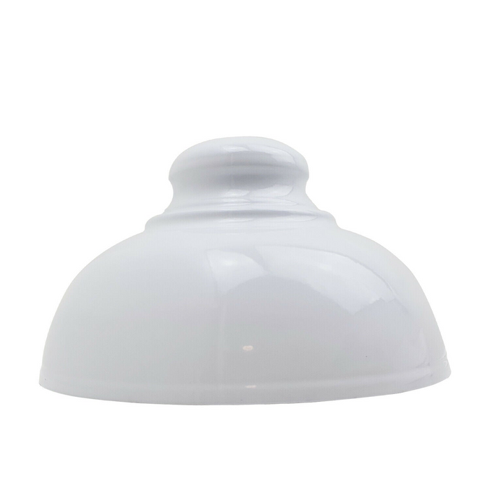 Witte retro-stijl Coolie taps toelopende metalen plafondhanglamp