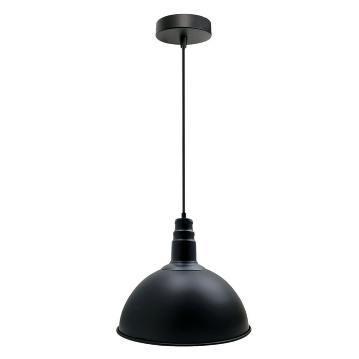 Black Industrial Vintage Style Ceiling Pendant Light Fittings Metal Lampshades