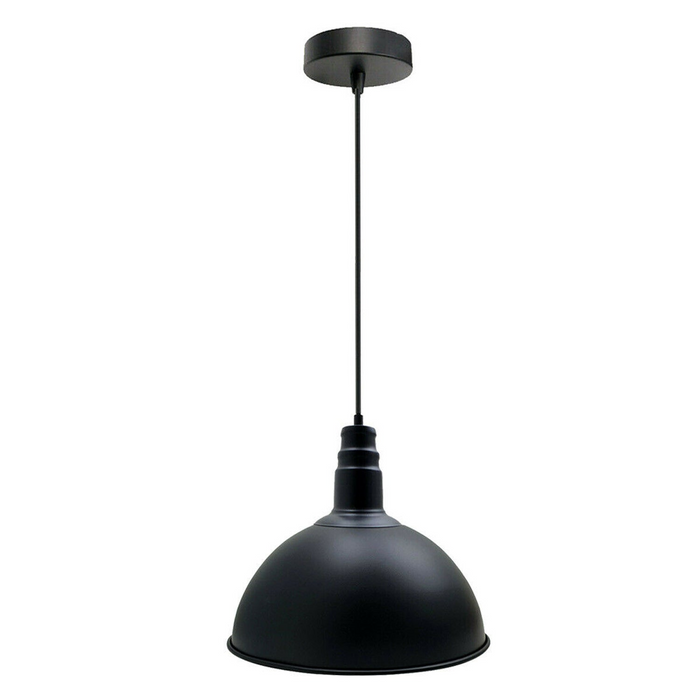 Zwarte industriële vintage stijl plafond hanglamp fittingen metalen lampenkappen