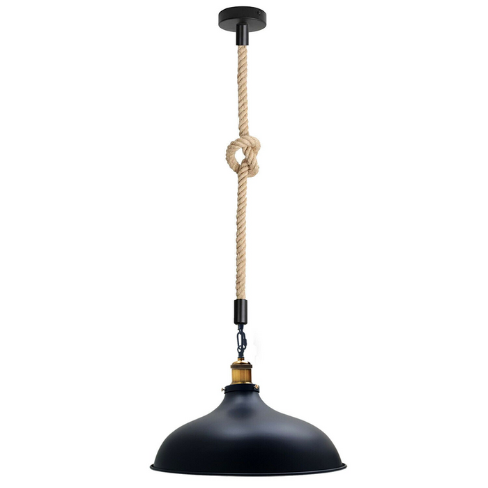 Vintage Industrial Retro Loft Style Ceiling Pendant Light Lamp Shade Rustic Lamp