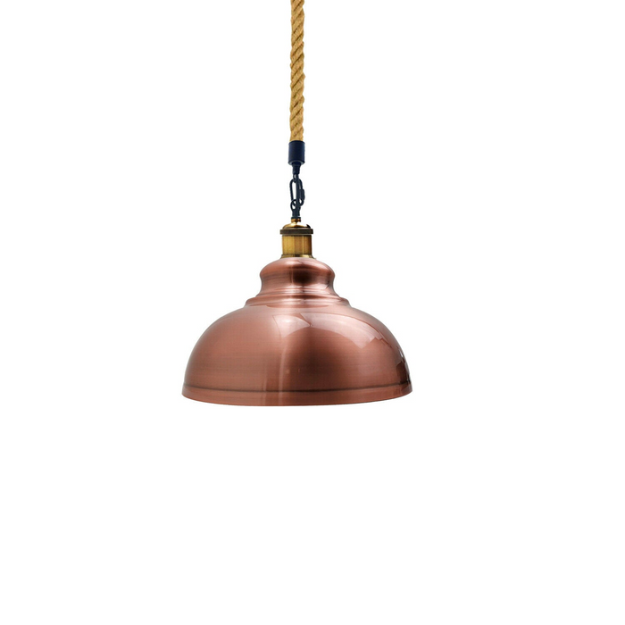 Koperen hennep hangende retro industriële plafondlamp