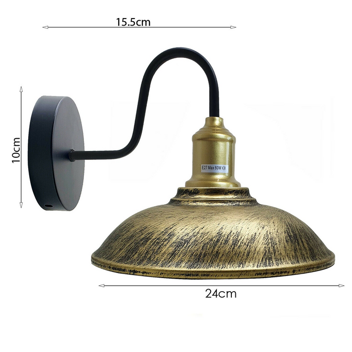 Komvorm Modern Vintage Retro Rustiek Blaker Wandlamp Lampfitting armatuur