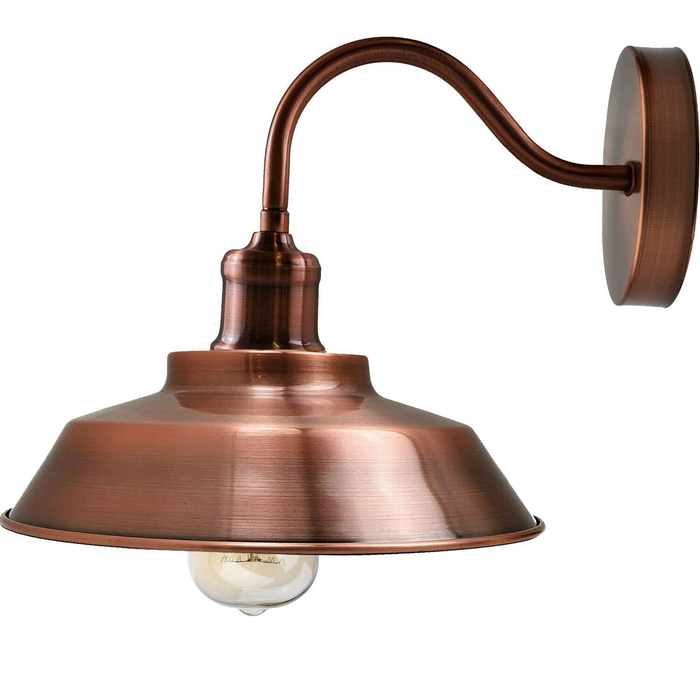 Copper Indoor Industrial Wall Light Modern Wall Sconce Fittings E27 Socket