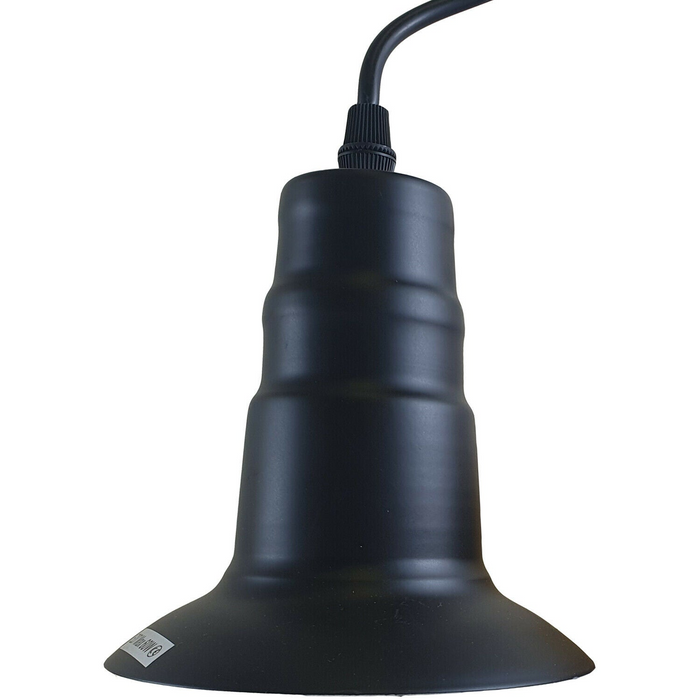 Black Ceiling Light Fitting Industrial Pendant Lamp Bulb Holder