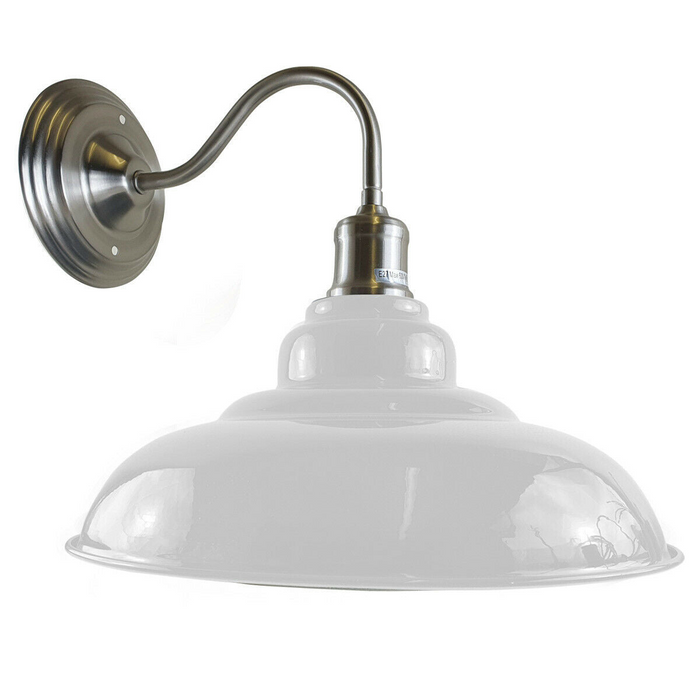 White colour Modern Industrial Indoor Wall Light Fitting Painted Metal Lounge Lamp