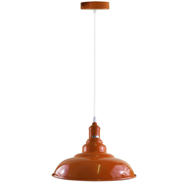 Kleuren industriële retro loft metalen plafondlampenkap hanglamp