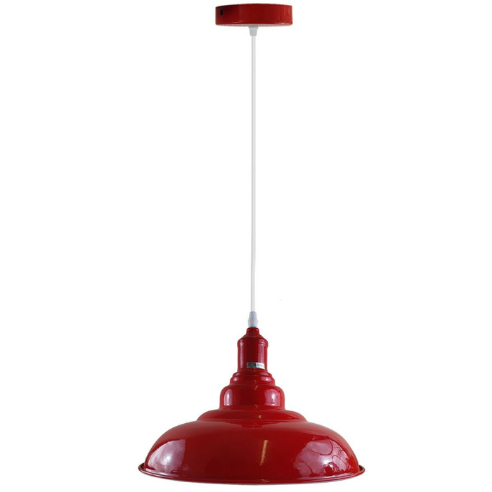 Colours Industrial Retro Loft Metal Ceiling Lamp Shade Pendant Light