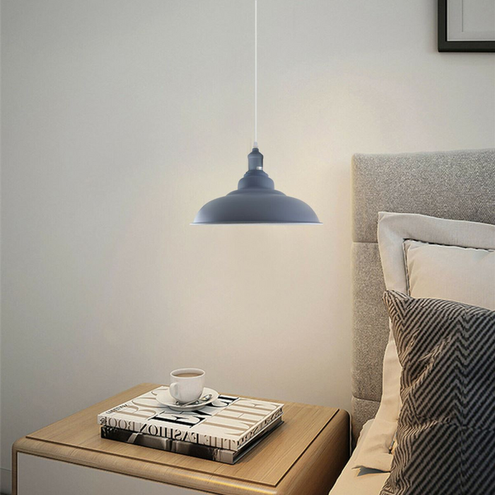 Kleuren industriële retro loft metalen plafondlampenkap hanglamp