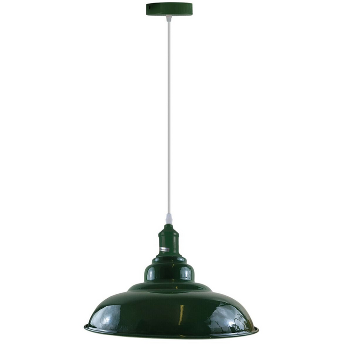 Kleuren industriële retro loft metalen plafondlampenkap hanglamp