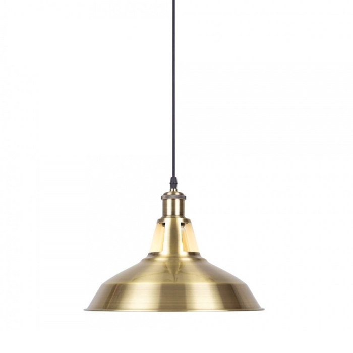 Geel messing industriële metalen plafond hanglamp schaduw moderne hangende retro verlichting