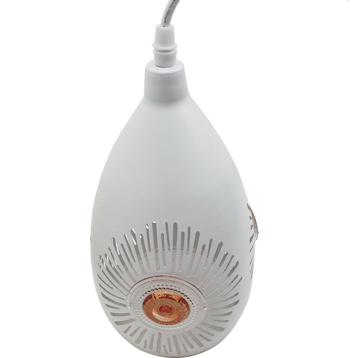 Vintage Retro Industrial Loft 3 Head White Pendant Ceiling Light Retro Lamp UK