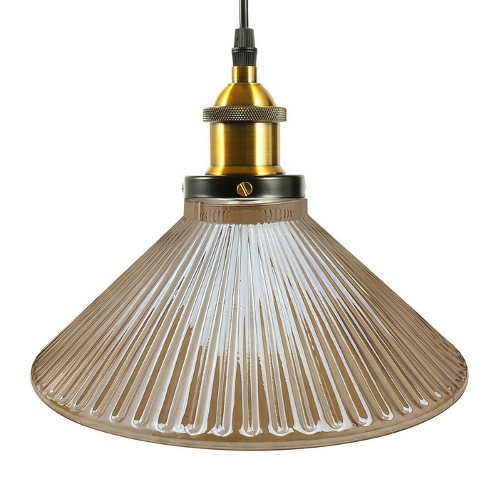 Industrial Suspended Ceiling Lights Style Glass Lamp Shade