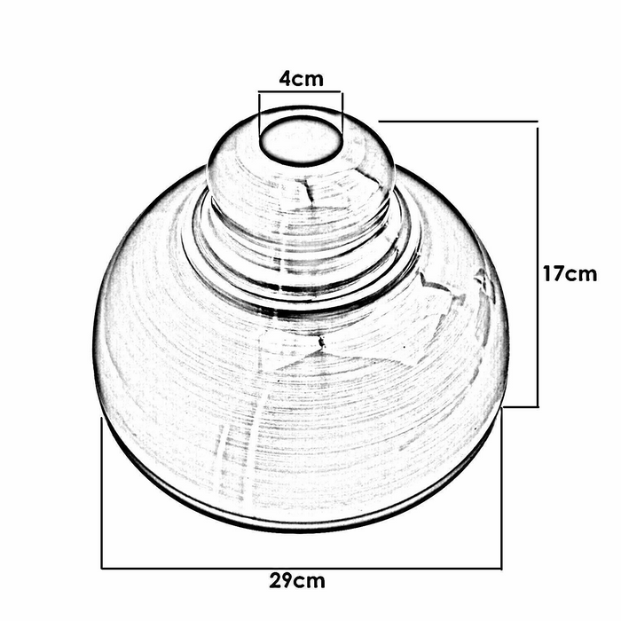 290 mm RetroEasy Fit Lighting metalen lampenkap