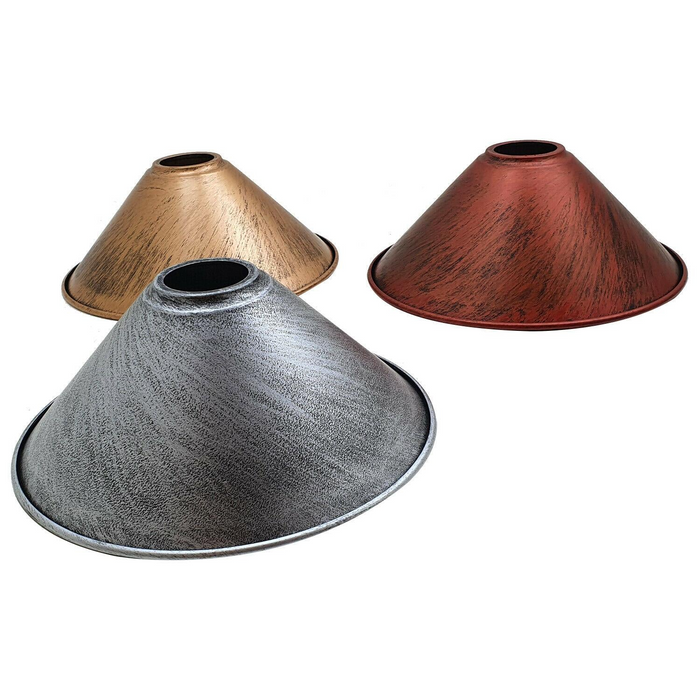 220mm x 10cm Cone Light Shades Metal Easy Fit Ceiling Pendant Hanging Wall Lampshade