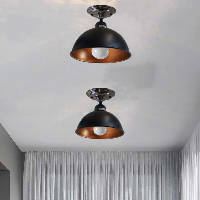 Vintage hangende plafondkap industriële kroonluchter licht retro lamp UK