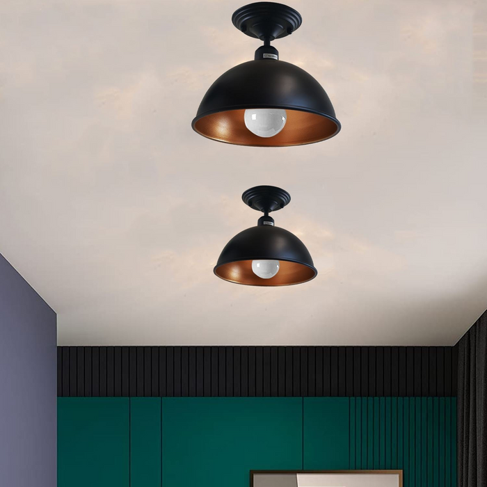 Vintage hangende plafondkap industriële kroonluchter licht retro lamp UK