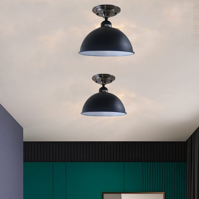Vintage plafondkap industriële kroonluchter licht retro lamp UK