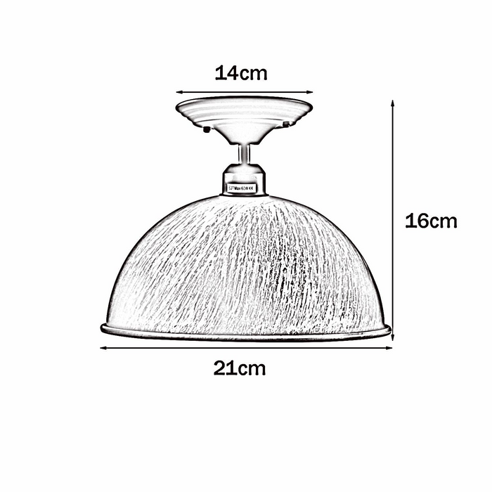 Vintage plafondkap industriële kroonluchter licht retro lamp UK