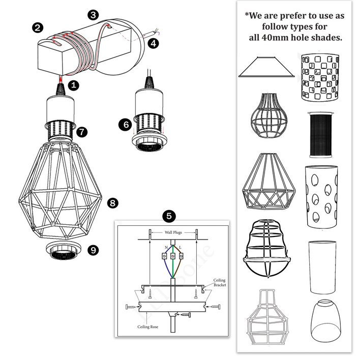 Vintage Industrial Retro Matel Wood Wall Lights Sconce Lamp Kit