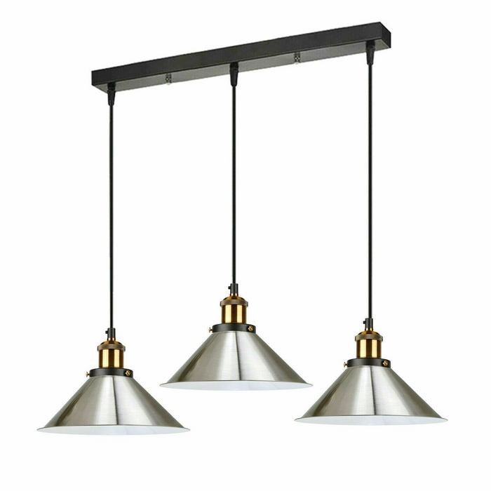 Plafondhanglamp moderne stijl 3 clusters metalen lampenkap kleur lichte tinten