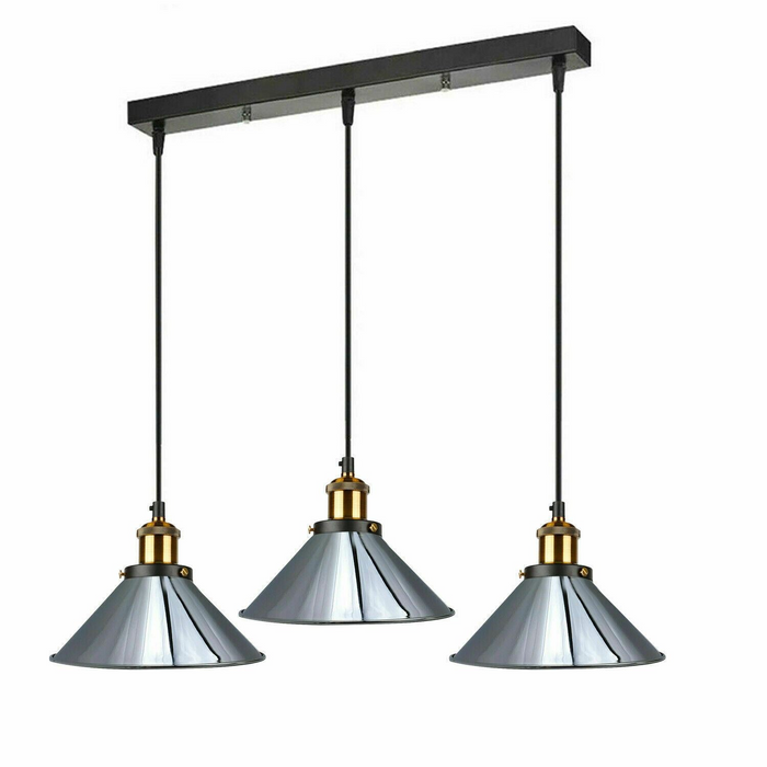 Plafondhanglamp moderne stijl 3 clusters metalen lampenkap kleur lichte tinten