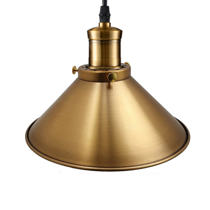 Moderne industriële stijl metalen kooi enkele hanglamp Geel messing plafondlamp