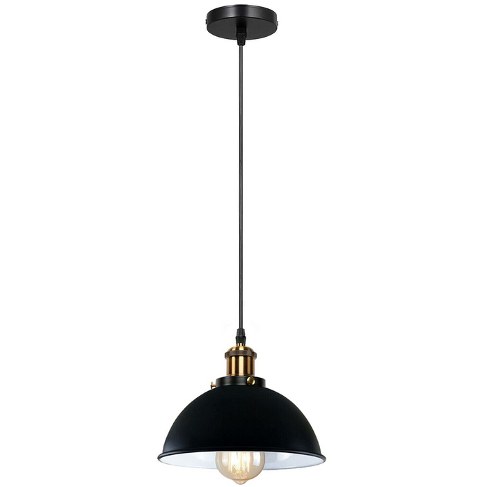 Modern Metal Ceiling Pendant Shade Hanging Retro with various pattern Light black colour