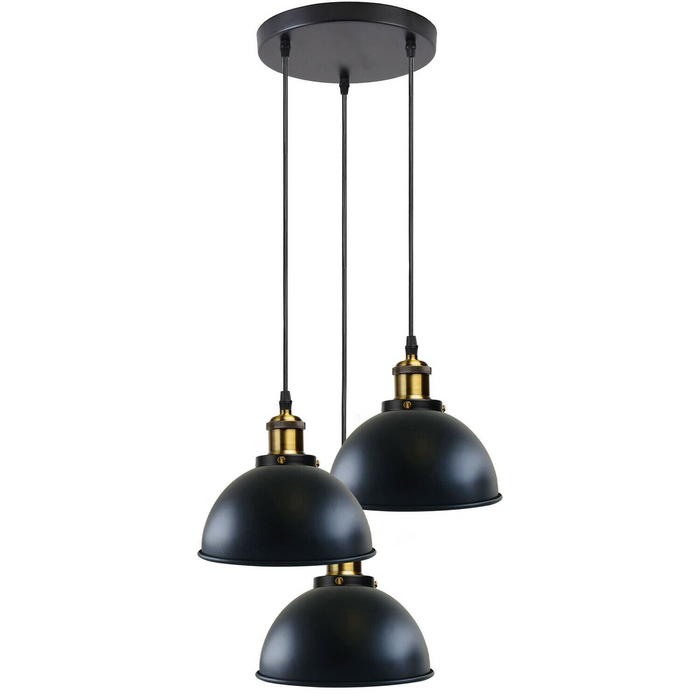 Modern Metal Ceiling Pendant Shade Hanging Retro with various pattern Light black colour