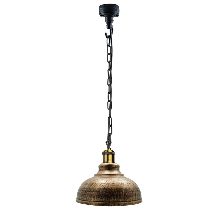 E27 Vintage Retro Industrial Loft Style Metal Conduit Chain Pendant Ceiling Light Lamp Kit