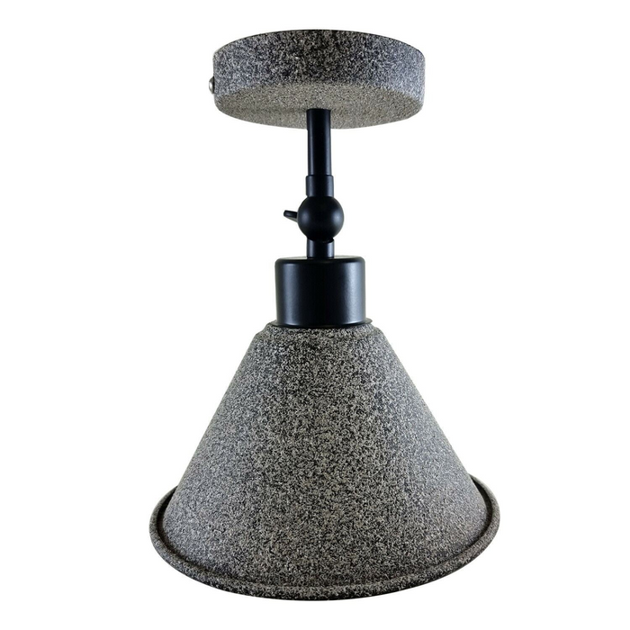 Retro Industrial Ceiling Flush Mount Light Metal Cone Shade Light Kit
