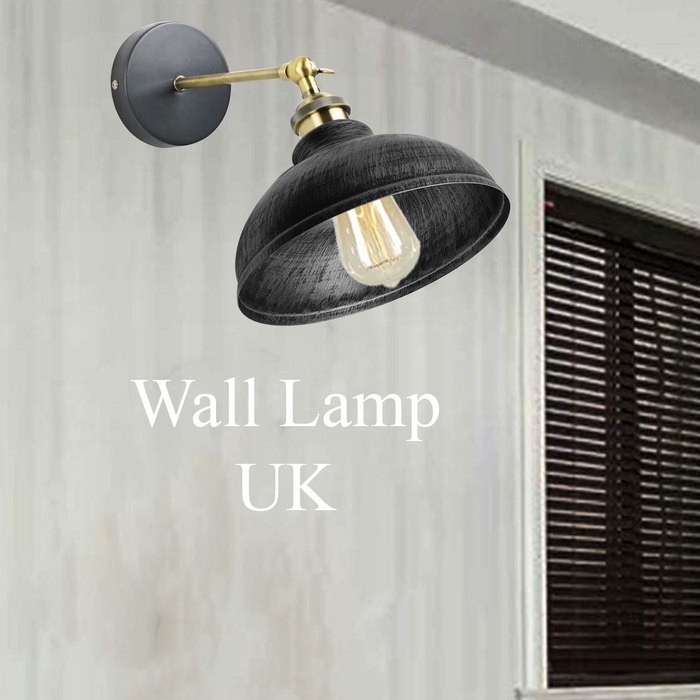 Modern Industrial Vintage Retro Loft Sconce Wall Light Lamp Fitting Fixture UK