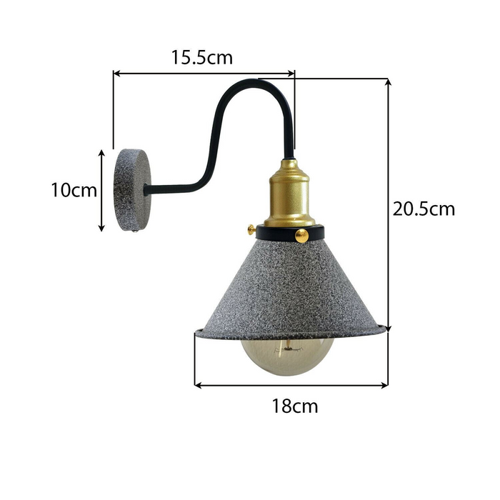 Modern Industrial Vintage Retro Rustic Sconce Wall Light Lamp Fitting Fixture UK