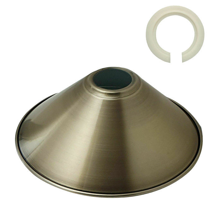 Modern Metal Green Brass Easy Fit Cone Shape Lampshade