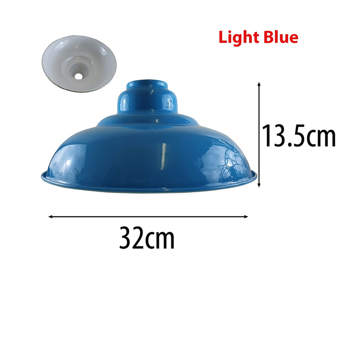 Light Blue Colour Gloss Modern Metal Indoor Home Light Lampshade